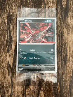 Sealed Yveltal 088/132 Reverse Holo Mega Evolution Pokemon GAMESTOP PROMO - Image 1