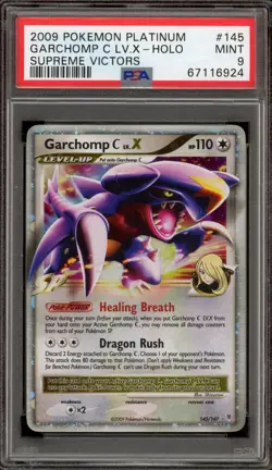 Pokemon Garchomp C Lv.X Supreme Victors Holo Ultra Rare #145 PSA 9 Mint - Image 1