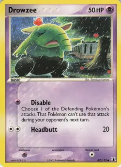 Drowzee 67/113 Delta Species Common Normal Pokemon TCG - Image 1