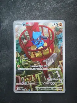 Riolu 010 Pokemon Center STAMPED Black Star Promo - Mega Evolution - TCG NM - Image 1