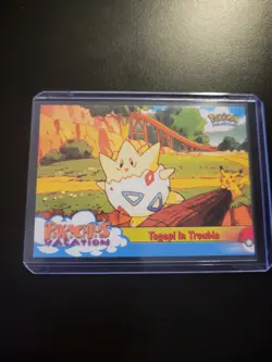Pokemon - Togepi in Trouble Pokemon Topps Pikachu's Vacation #45 - Image 5