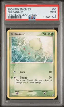 2004 Pokemon Vintage Ex Fire Red & Leaf Green Bulbasaur 🌱🐸#55 PSA 9 (NEW CERT) - Image 1