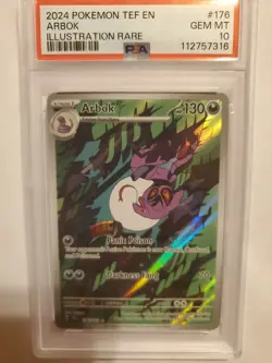 2024 Pokemon TEF # 176 Arbox Illustration Rare PSA10 Gem Mint - Image 1