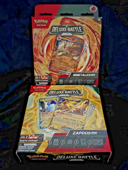 Pokemon TCG Ninetales EX & Zapdos EX Deluxe Battle Deck (1 each) NEW Sealed - Image 1