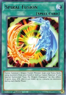 Yugioh - Spiral Fusion (Rare) (1st Edition) - MP21-EN133 P - Image 1