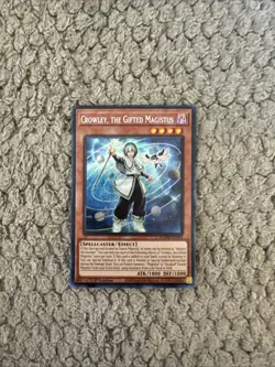 Yu-Gi-Oh! Crowley, the Gifted of Magistus BLMM-EN044, Secret Rare 1st Ed - Image 1