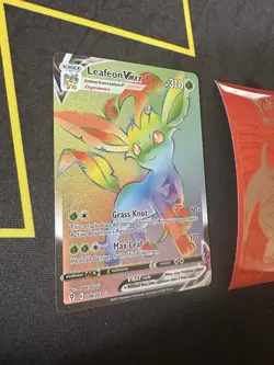 Pokemon Card Leafeon VMAX 204/203 Evolving Skies Holo Secret Rare 210💎NM💎 - Image 2