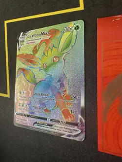 Pokemon Card Leafeon VMAX 204/203 Evolving Skies Holo Secret Rare 210💎NM💎 - Image 3