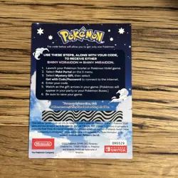 Brand NEW Shiny Koraidon & Miraidon Pokemon Scarlet Violet Code Card - Gamestop - Image 2
