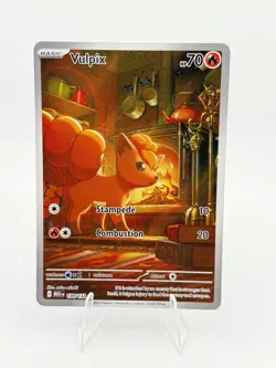 Pokemon TCG Mega Evolution Full Art Vulpix Card 138/132 - Image 1