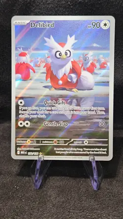 Pokemon Delibird 152/132 Mega Evolution Illustration Rare Card NM - Image 1