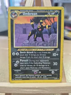 Pokemon TCG Umbreon 32/75 Neo Discovery Card HP WOTC Vintage - Image 1