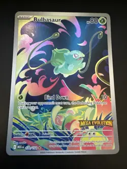Pokemon Card Bulbasaur 133/132 - Mega Evolution Stamped Promo - Image 1