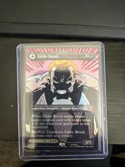 NM foil Venom Lethal Protector / Eddie Brock Borderless Magic The Gathering Card - Image 2