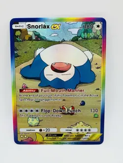 Pokemon POCKET Snorlax #2 Kawaii illustration DIY Doujin Art Card - Image 1