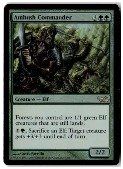 MTG Foil Ambush Commander - Duel Decks: Elves vs. Goblins MP English - Image 1