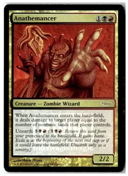 MTG Foil Anathemancer - FNM Promos Heavily Played English - Image 1