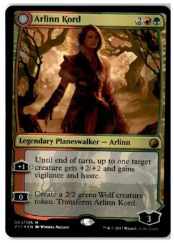 MTG Foil Arlinn Kord - From the Vault: Transform Misprint Lightly Played English - Image 1