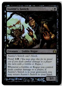 MTG Foil Auntie's Snitch - Morningtide Moderately Played English - Image 1