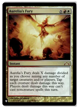 MTG Foil Aurelia's Fury - The List Reprints Moderately Played English - Image 1