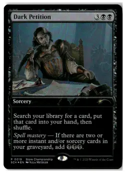 MTG Foil Dark Petition - Game Day & Store Championship Promos MP English - Image 1