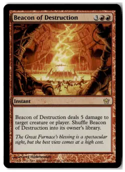 MTG Foil Beacon of Destruction - Fifth Dawn Moderately Played English - Image 1