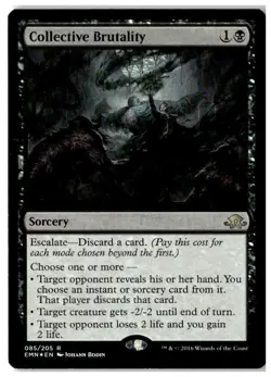 MTG Foil Collective Brutality - Eldritch Moon Moderately Played English - Image 1