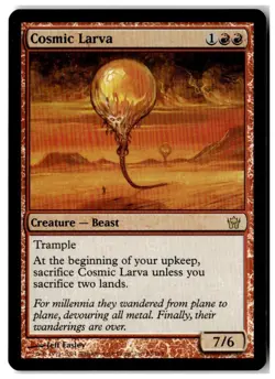 MTG Foil Cosmic Larva - Fifth Dawn Moderately Played English - Image 1