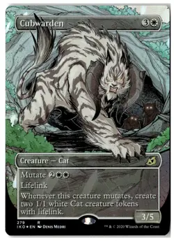 MTG Foil Cubwarden (Showcase) - Ikoria: Lair of Behemoths MP English - Image 1