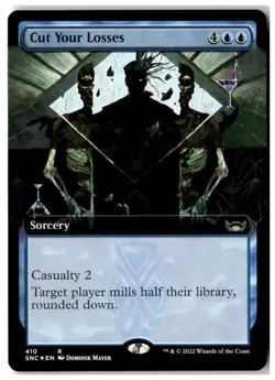 MTG Foil Cut Your Losses (Extended Art) - Streets of New Capenna LP English - Image 1