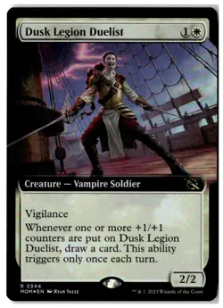 MTG Foil Dusk Legion Duelist (Extended Art) - March of the Machine LP English - Image 1