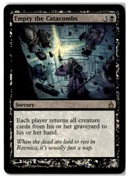 MTG Foil Empty the Catacombs - Ravnica: City of Guilds Moderately Played English - Image 1