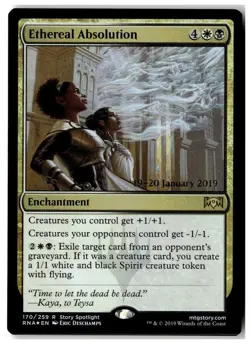 MTG Foil Ethereal Absolution - Prerelease Cards Moderately Played English - Image 1