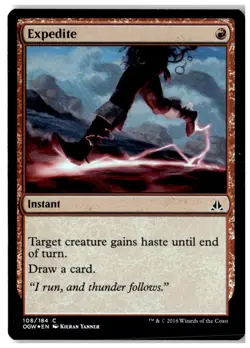 MTG Foil Expedite - Oath of the Gatewatch Moderately Played English - Image 1