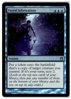 MTG Foil Fated Infatuation - Born of the Gods Moderately Played English - Image 1