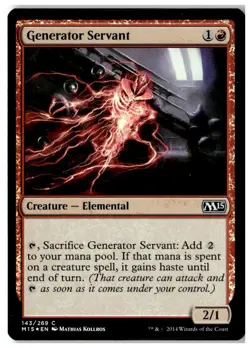 MTG Foil Generator Servant - Magic 2015 (M15) Moderately Played English - Image 1