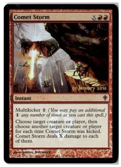 MTG Foil Comet Storm - Prerelease Cards Heavily Played English - Image 1