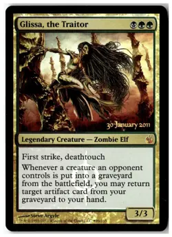 MTG Foil Glissa, the Traitor - Prerelease Cards Moderately Played English - Image 1