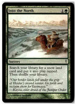 MTG Foil Into the North - Coldsnap Moderately Played English - Image 1