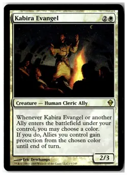 MTG Foil Kabira Evangel - Zendikar Moderately Played English - Image 1