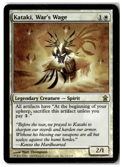 MTG Foil Kataki, War's Wage - Saviors of Kamigawa Moderately Played English - Image 1