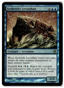 MTG Foil Kederekt Leviathan - Shards of Alara Heavily Played English - Image 1