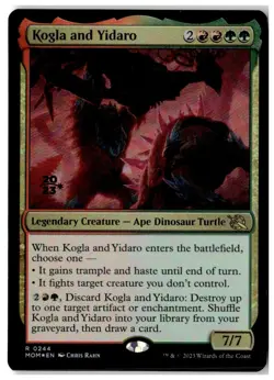 MTG Foil Kogla and Yidaro - Prerelease Cards Moderately Played English - Image 1