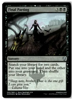 MTG Foil Final Parting - Dominaria Moderately Played English - Image 1