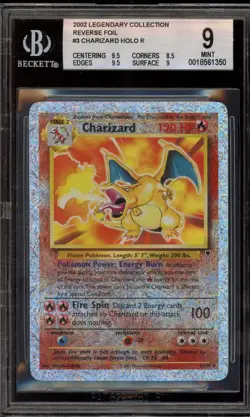 Pokemon Charizard Legendary Coll. Reverse Holo Rare #3 BGS 9 Mint - Image 1
