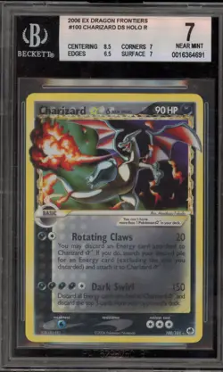 Pokemon Charizard Gold Star EX Dragon Frontiers Holo Ultra Rare #100 BGS 7 - Image 1