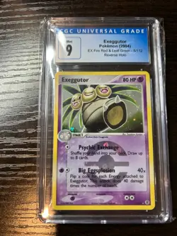CGC 9 MINT Pokemon EXEGGUTOR Reverse Holo Rare 2004 ex FireRed & LeafGreen 5/112 - Image 1