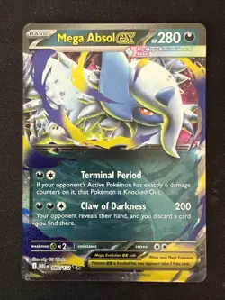 Pokemon TCG Mega Evolution Mega Absol Ex 086/132 Double Rare Near Mint English - Image 1