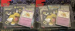 Pokemon TCG Paldean Fates Tech Sticker Collection 3 Packs - Greavard - Image 2