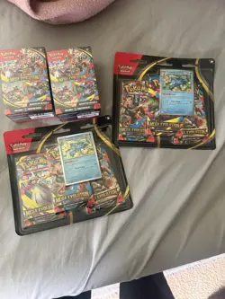 2 Pokemon TCG Scarlet Violet Prismatic Evolutions ETB with 2 Blister Packs - Image 1